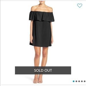 French Connection Off the Shoulder Ruffle Dress